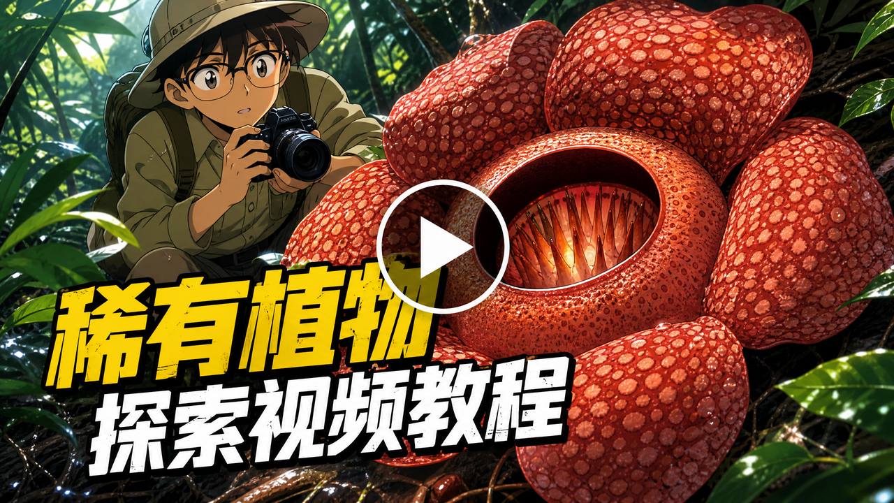抖音风稀有植物探索视频教程